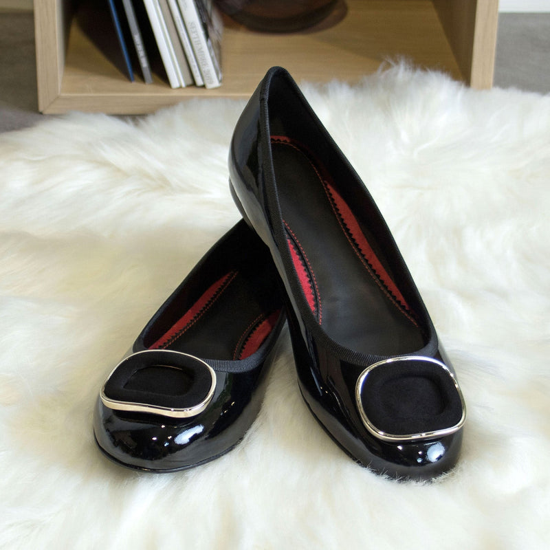 Ambrogio Bespoke Custom Women's Shoes Black Suede / Patent Leather Rome Sandals (AMBW1134)-AmbrogioShoes