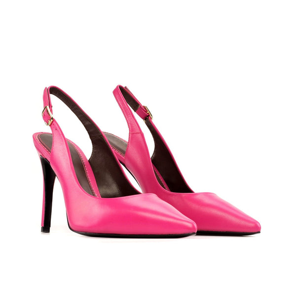 Ambrogio Bespoke Custom Women's Shoes Orchid Fucsia Nappa Leather Bologna Pump (AMBW1135)-AmbrogioShoes