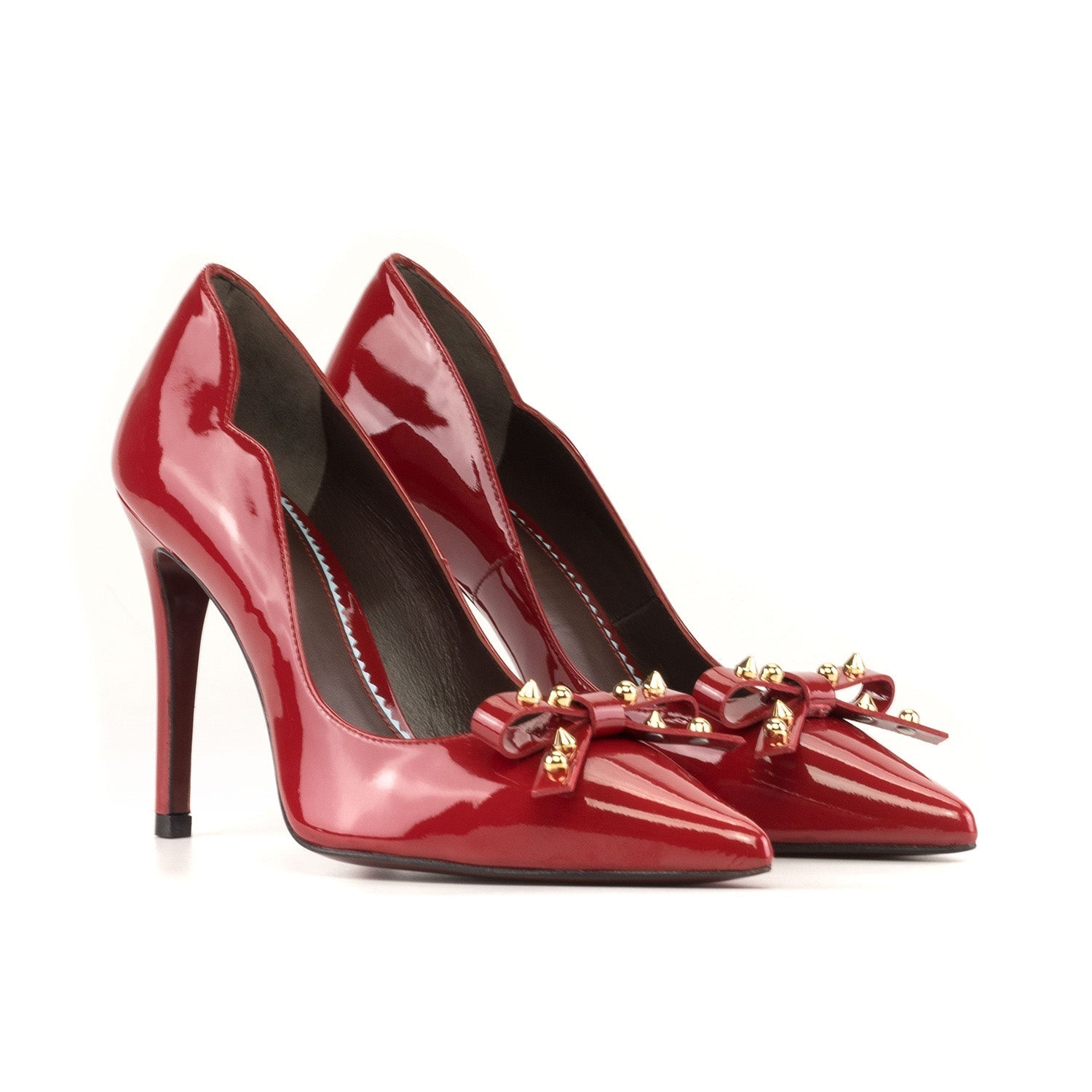 Ambrogio Bespoke Custom Women's Shoes Passion Red Patent Leather Genoa –  AmbrogioShoes