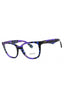 4113 - Checkered Violet/Clear demo lens