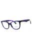 4113 - Checkered Violet/Clear demo lens