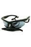 41556G - Rubber Green/Grey Mirror Black