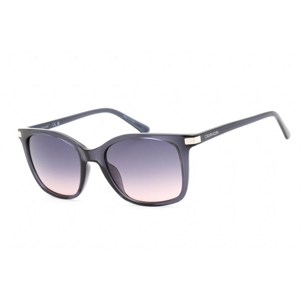 Calvin Klein CK19527S Sunglasses Crystal Slate Blue / Grey Gradient-AmbrogioShoes