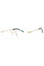 C03 - Shiny Gold/Silver / Clear Lens