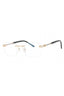 C03 - Shiny Gold/Silver / Clear Lens