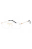 C03 - Shiny Gold/Silver / Clear Lens