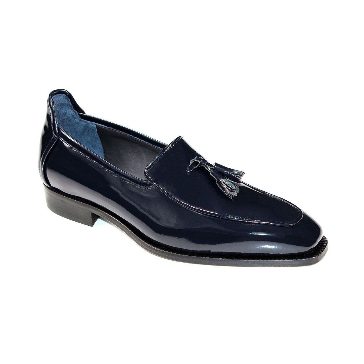 Termoli Ocean Blue Suede Leather Slip On | Duca Dress Loafers for Men