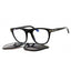 001 - shiny black/Clear/Blue-light block lens