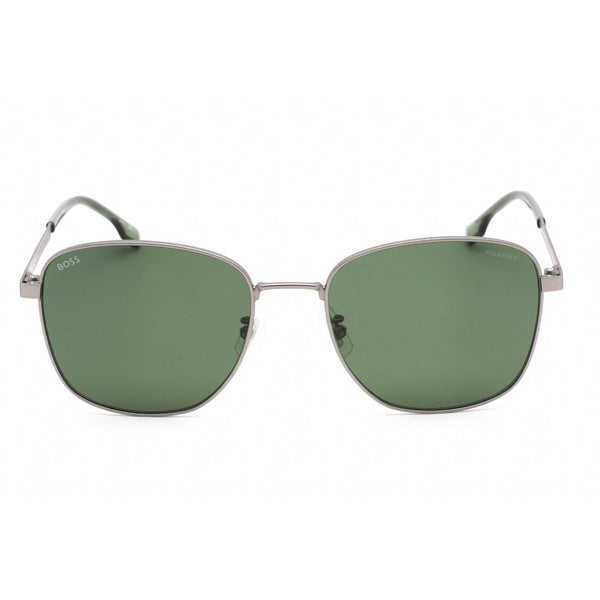 Hugo Boss BOSS 1412/F/S Sunglasses Matte Ruthenium / Green Polarized-AmbrogioShoes