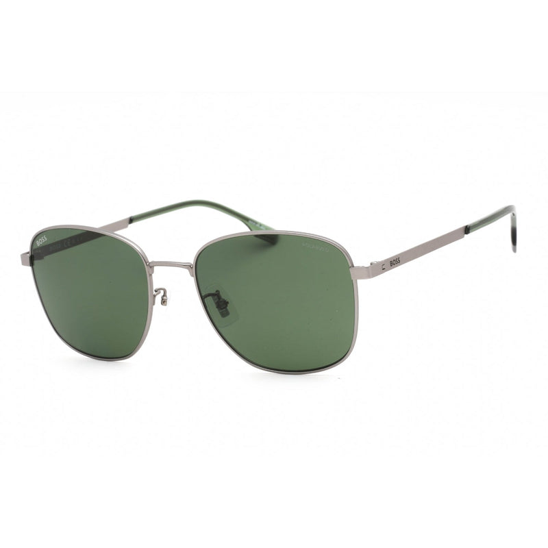 Hugo Boss BOSS 1412/F/S Sunglasses Matte Ruthenium / Green Polarized-AmbrogioShoes