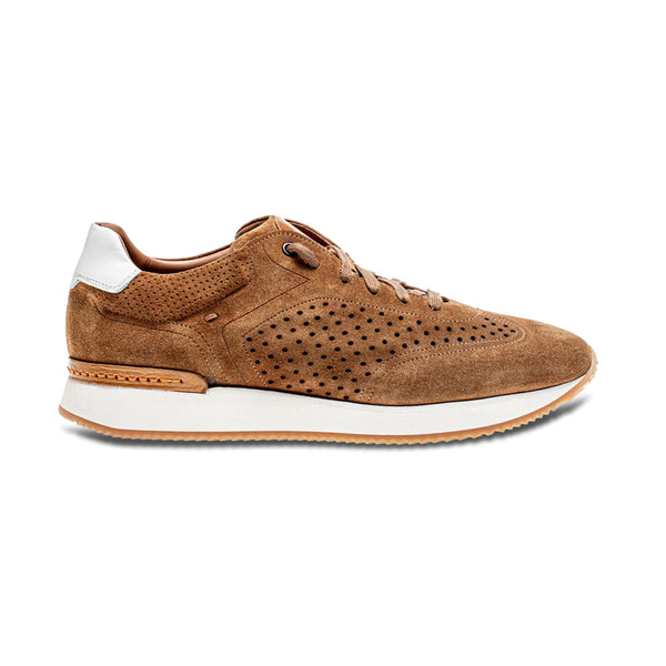 Jose Real Carrera P305 Men's Shoes Brown Suede Leather Casual Sneakers (RE2243)-AmbrogioShoes