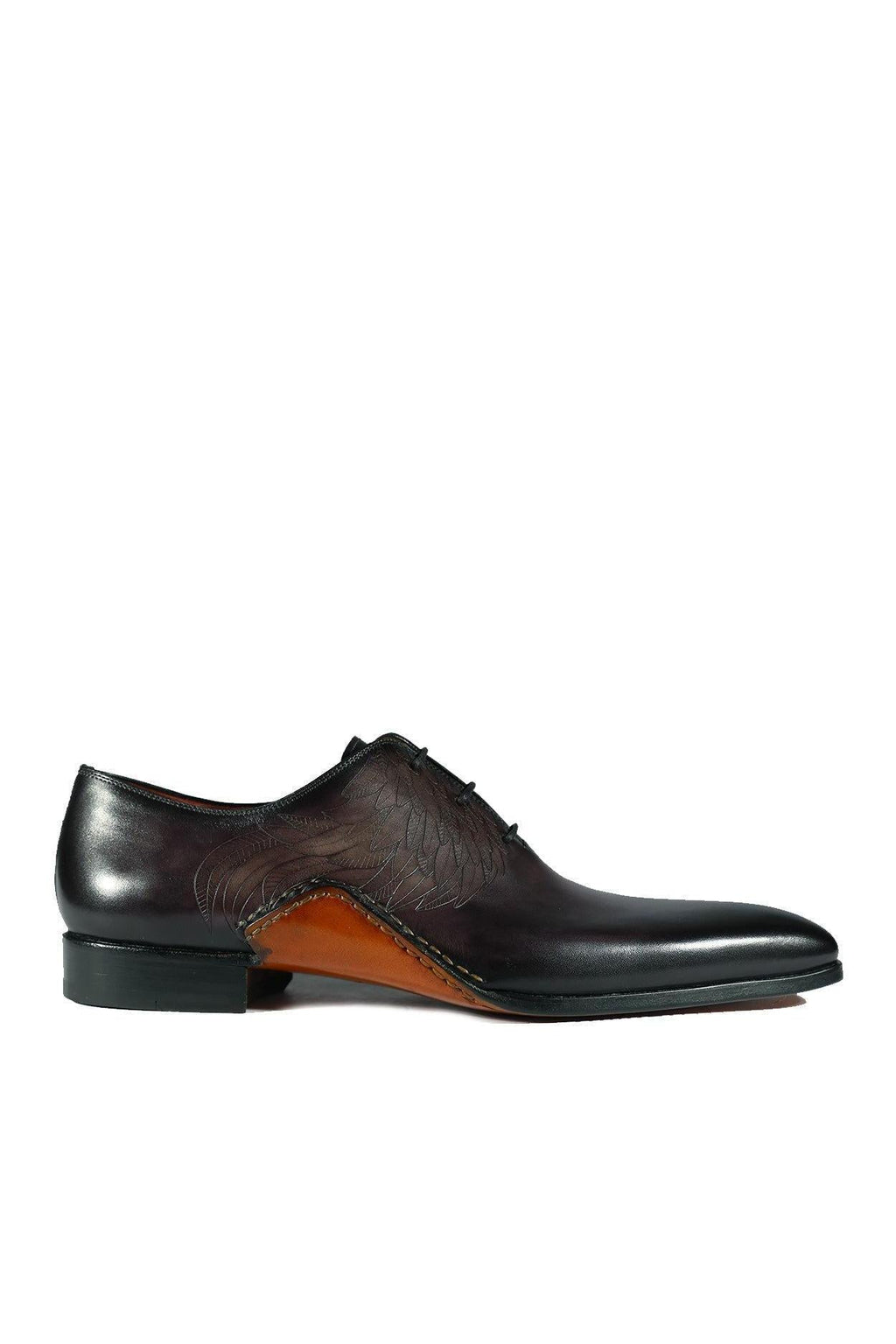 Magnanni 24133 Black & Gray Patina Whole-Cut Oxford Shoes Experience – AmbrogioShoes