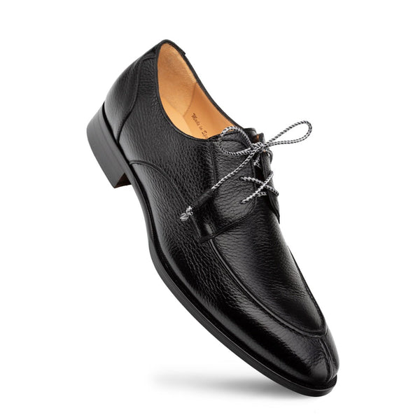 Mezlan Fratello 20937 Men's Shoes Black Deer-Skin Leather Derby Split-Toe Oxfords (MZ3649)-AmbrogioShoes