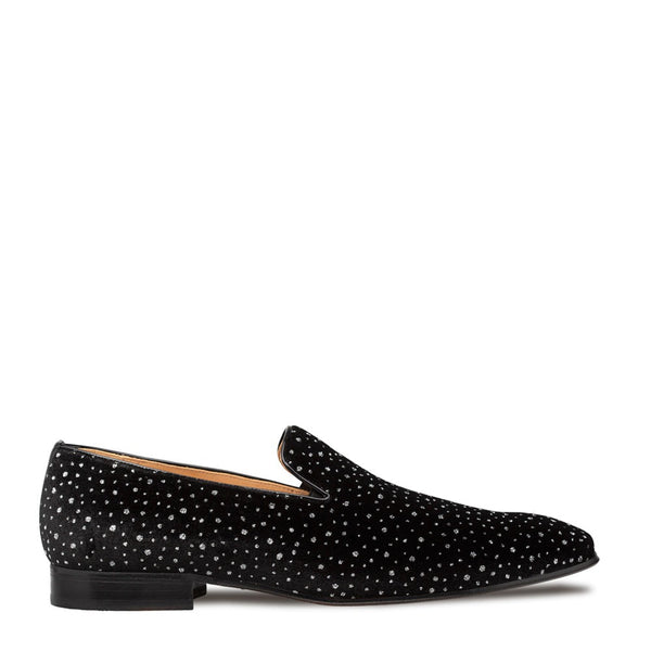 Mezlan Sera Cosmo 20959 Men's Shoes Black Velvet Slip On Loafers (MZ3654)-AmbrogioShoes