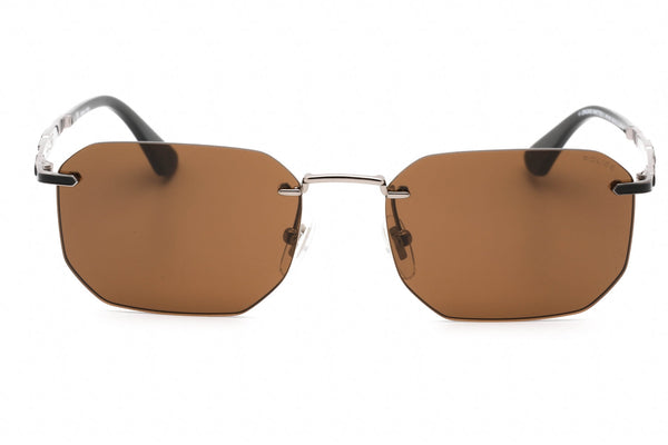 Police SPLF69M Sunglasses Total Shiny Ruthenium / Brown-AmbrogioShoes