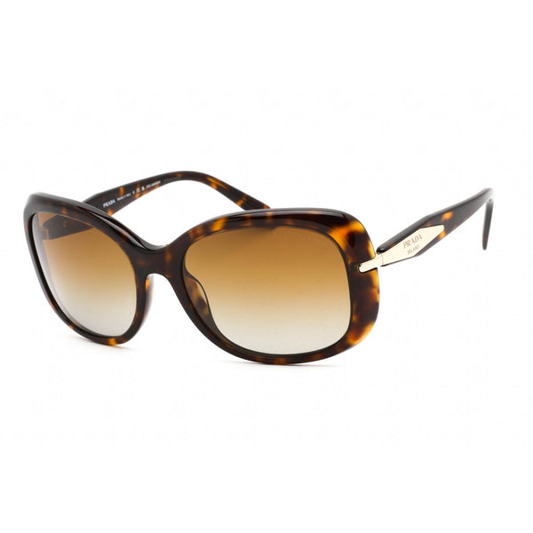 Prada 0PR 04ZS Sunglasses Dark Havana /Brown Gradient-AmbrogioShoes