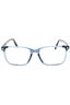 090 - shiny blue/clear/blue-light block lens