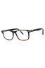 052 - Dark Havana/Clear/blue-light block lens