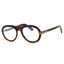 052 - Dark Havana / Clear/Blue Block Lenses