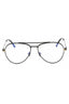 001 - Shiny black/Clear/Blue-light block lens