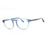 090 - shiny blue/clear/blue-light block lens
