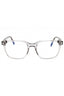 001 - shiny black / clear/blue-light block lens