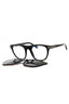 001 - shiny black/Clear/Blue-light block lens