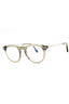 096 - shiny dark green/clear/blue-light block lens