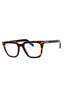 052 - dark havana/clear/blue-light block lens