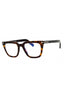 052 - dark havana/clear/blue-light block lens