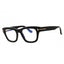 001 - shiny black/clear/blue-light block lens