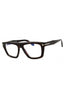 052 - dark havana/clear/blue-light block lens