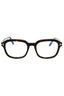 052 - dark havana/clear/blue-light block lens