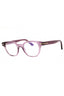 081 - shiny violet/clear/blue-light block lens