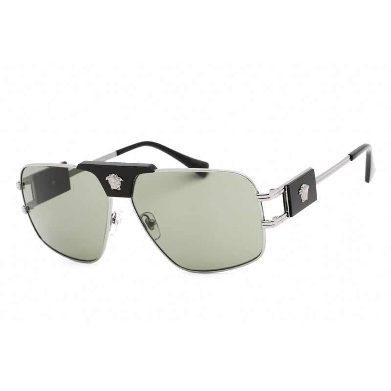 Versace 0VE2251 Sunglasses Gunmetal / Green-AmbrogioShoes