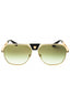 10028E - Polished gold / green gradient lense