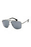 10016G - Gunmetal / Light Grey Mirrored Black