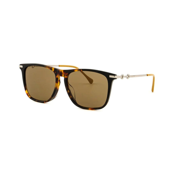 Gucci Rectangle-Frame Metal / Acetate Sunglasses GG0915SA-004 Men's-AmbrogioShoes
