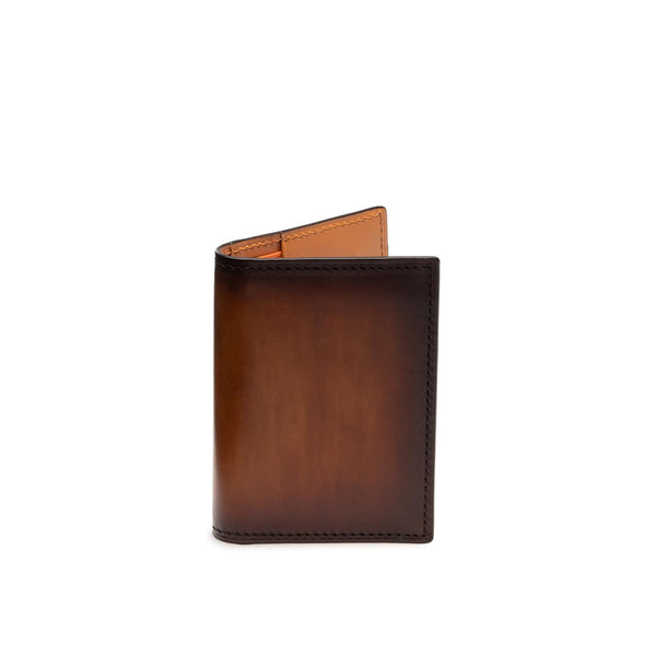 Magnanni 1280 Men's Brown Cuero Calf-Skin Leather Card Fold Wallet (MAW1005)-AmbrogioShoes