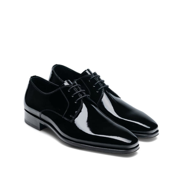 Magnanni 14597 Dante Men's Shoes Black Patent Leather Derby Oxfords (MAG1044)-AmbrogioShoes