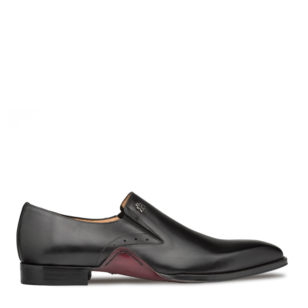 Mezlan Catalani Black Genuine Soft Nappa Leather Slip-on - $289.90