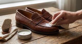 How to clean and condition alligator leather shoes