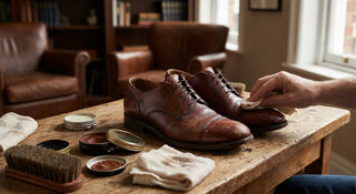 How to polish patina leather dress shoes at home