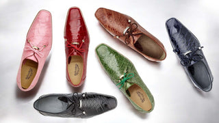 Elevate Your Style with the Belvedere Lago 14010 Alligator Derby Shoes