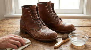 How to remove salt stains from leather boots