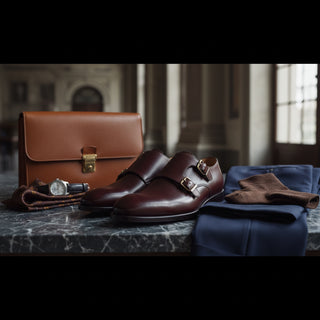 How to Style Monk Strap Shoes Without Looking Like You're Trying Too Hard — editorial photograph | Ambrogio Shoes