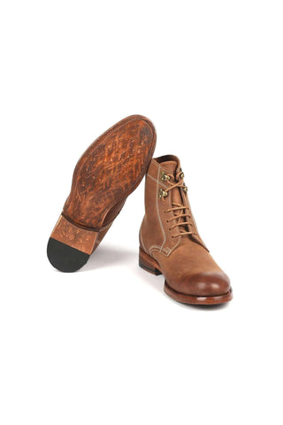 Paul Parkman 824 Green Nubuck Leather Goodyear Welted Boots (PM6342)