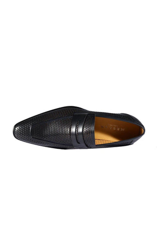 Mezlan S20296 Perforated Leather Classic Penny Loafers (MZ3482)