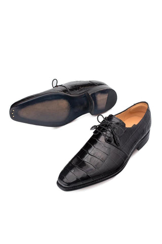Mezlan 4574-J Moscow Alligator Plain Toe Derby (MZ3182)