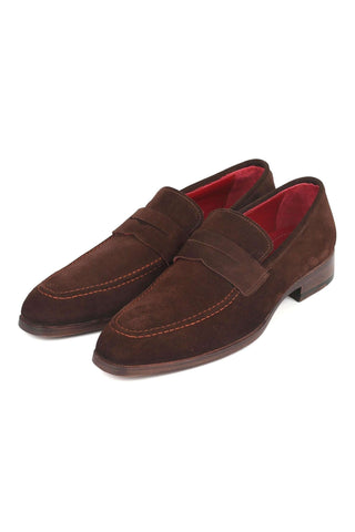 Paul Parkman 10SD21 Suede Penny Loafers (PM6322)